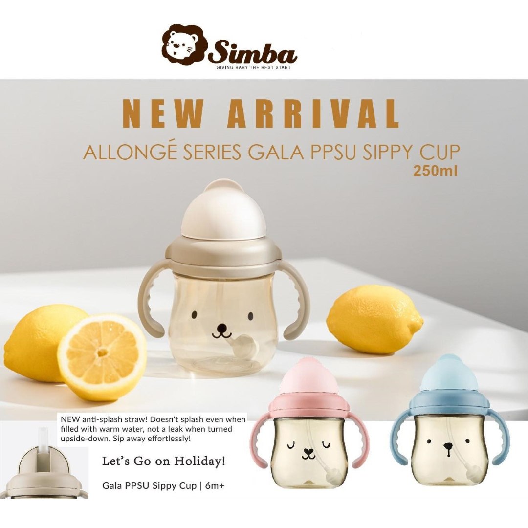 simba ppsu sippy cup drinking water bottle 宝宝喝水学习杯水瓶